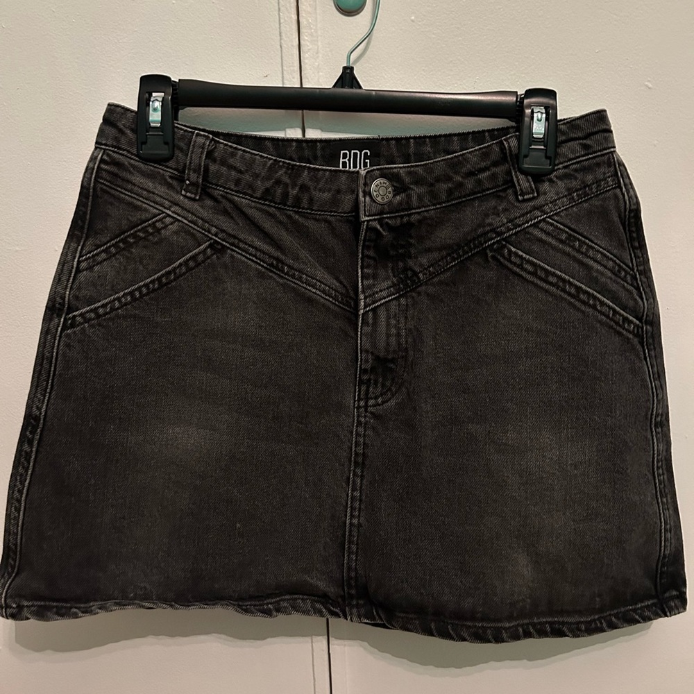 BDG Black Denim Skirt